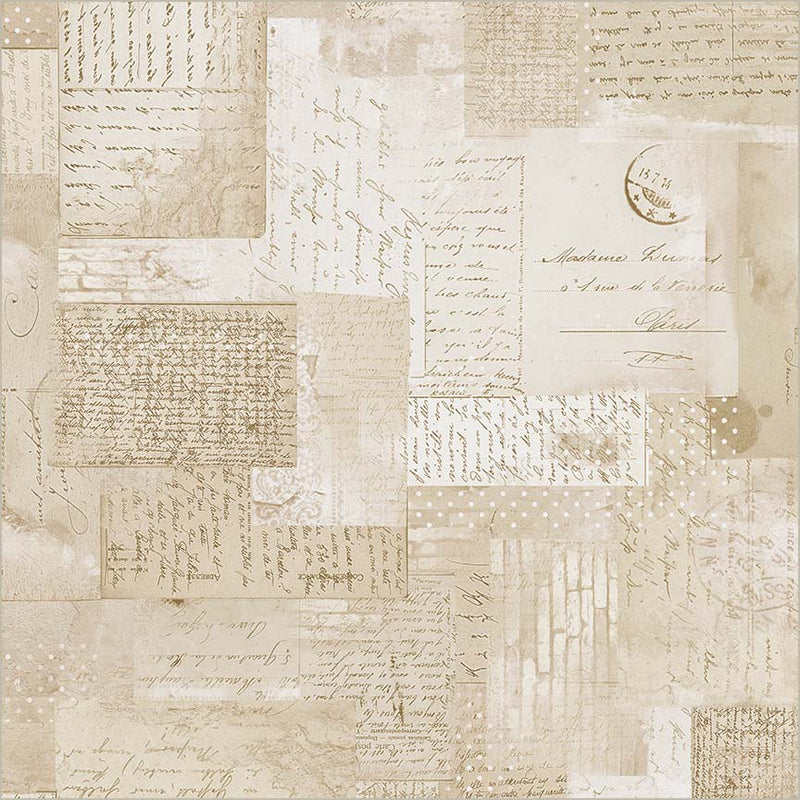 Ephemera Parchment Cotton Wideback Fabric (7/8 yard pack)