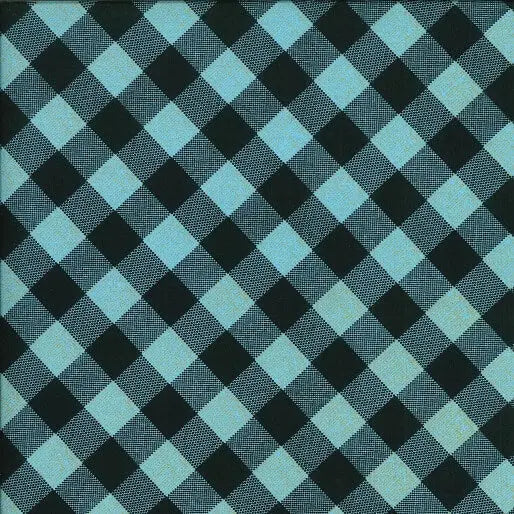 Every Day Prints - Checks - Blue 44" / 45" Fabric Per Yard The Fabric Company