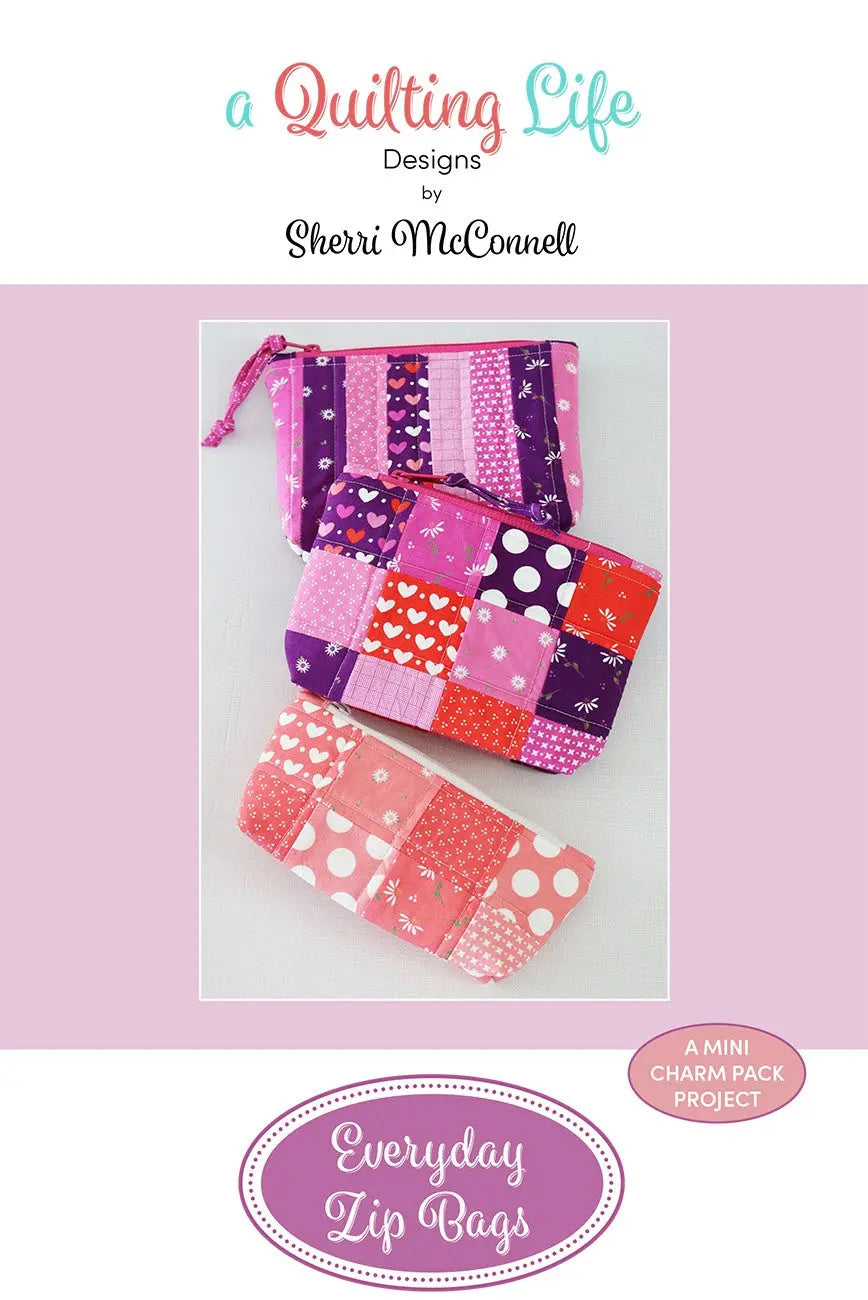 Everyday Zip Bags Pattern - Linda's Electric Quilters