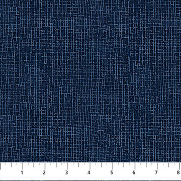 NC Grid Texture Navy - Village Folk