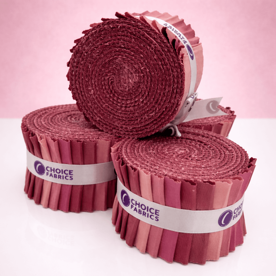 Supreme Solids - 2.5" Roll - Rustic Rose (40 Strips)