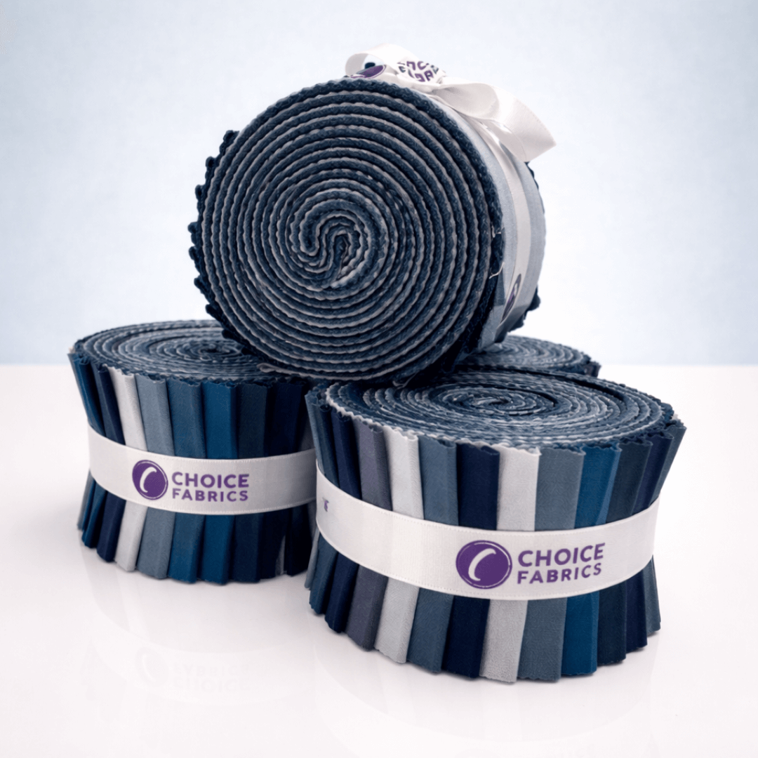 Blue Supreme Solids - 2.5" Roll - Country Blues (20 cuts)