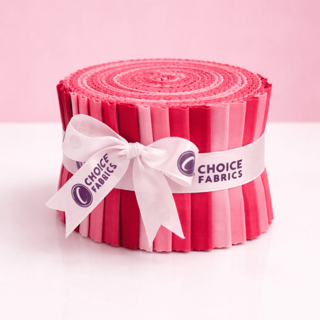 Pink, Red - Supreme Solids - 2.5" Roll - Love Pop (20 cuts)