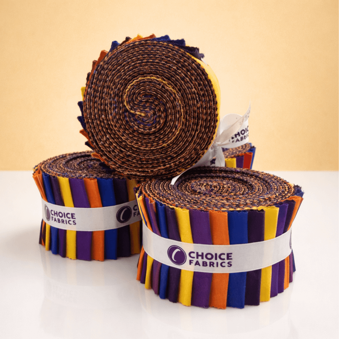 Blue, Orange, Purple - Supreme Solids - 2.5" Roll - Tequila Sunrise (20 cuts)