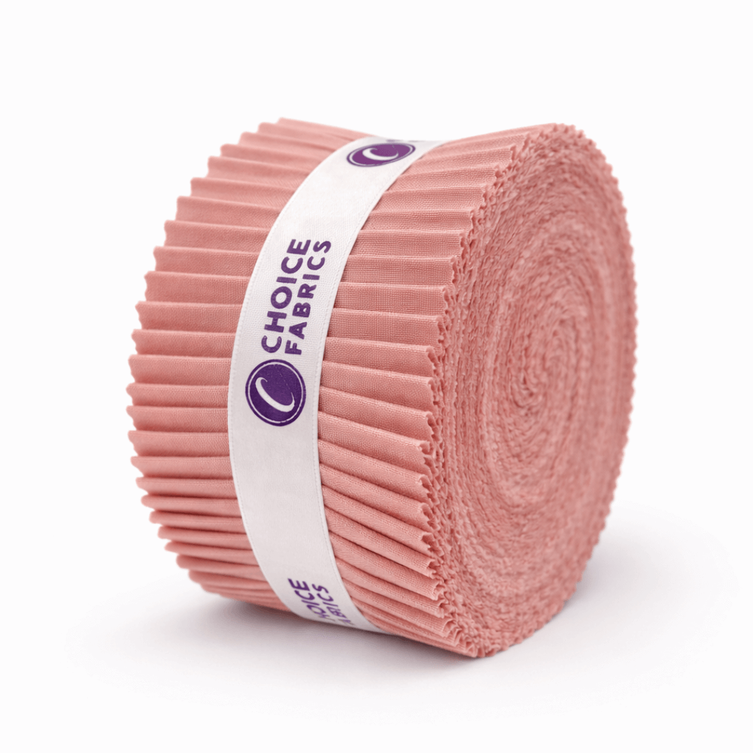 Supreme Solids - 2.5" Roll - Pink Adobe (40 Strips)