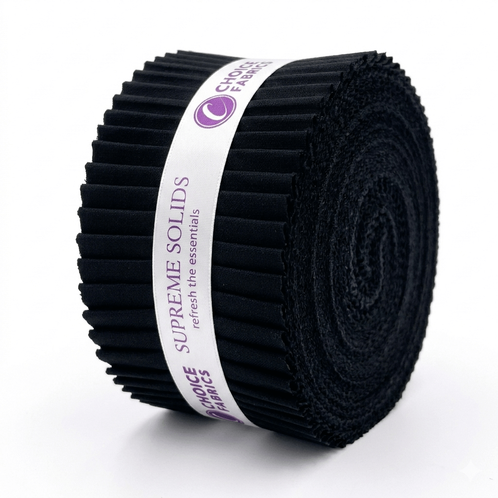 Supreme Solids - 2.5" Roll - Black (40 Strips)
