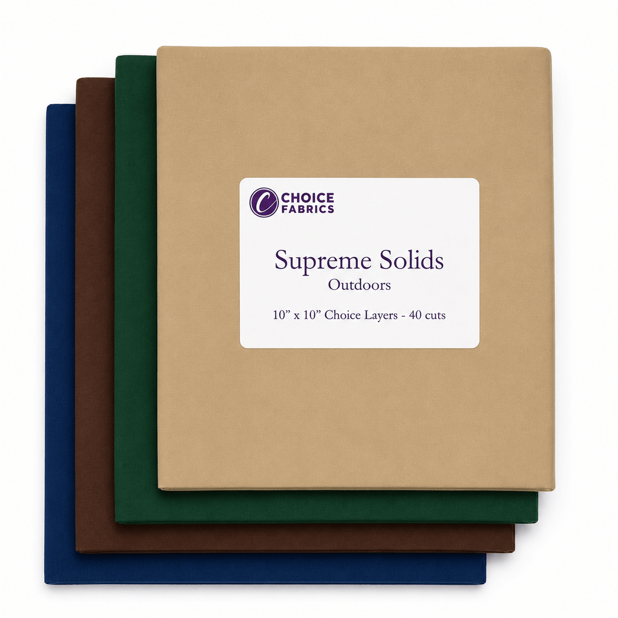 Supreme Solids - 10" Squares - Outdoors (40 Squares)