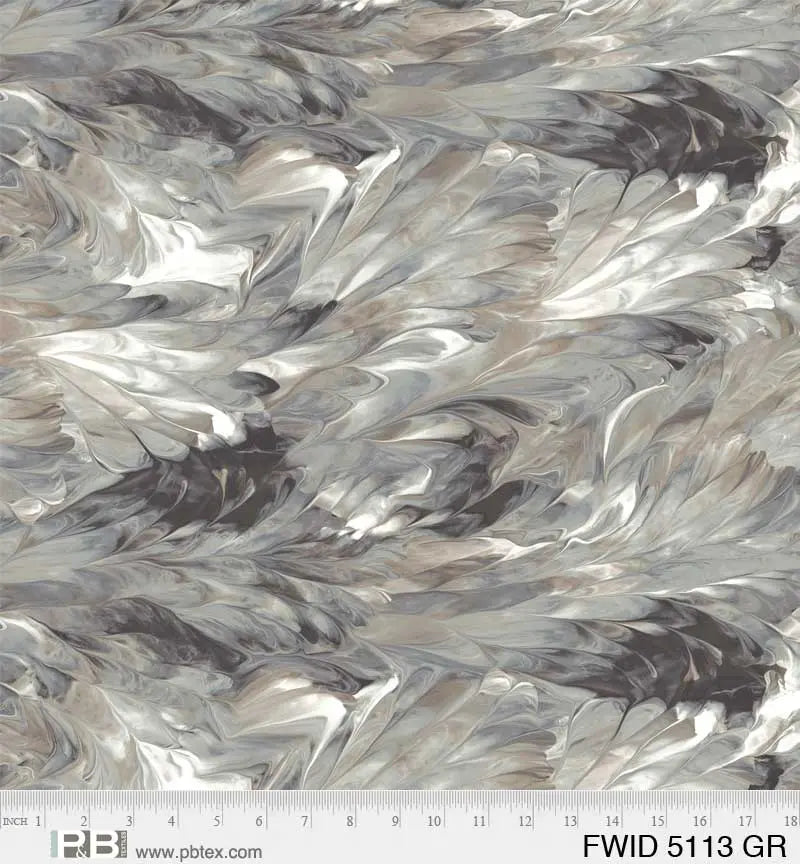 Grey Fluidity Cotton Wideback Fabric per yard - Linda's Electric Quilters