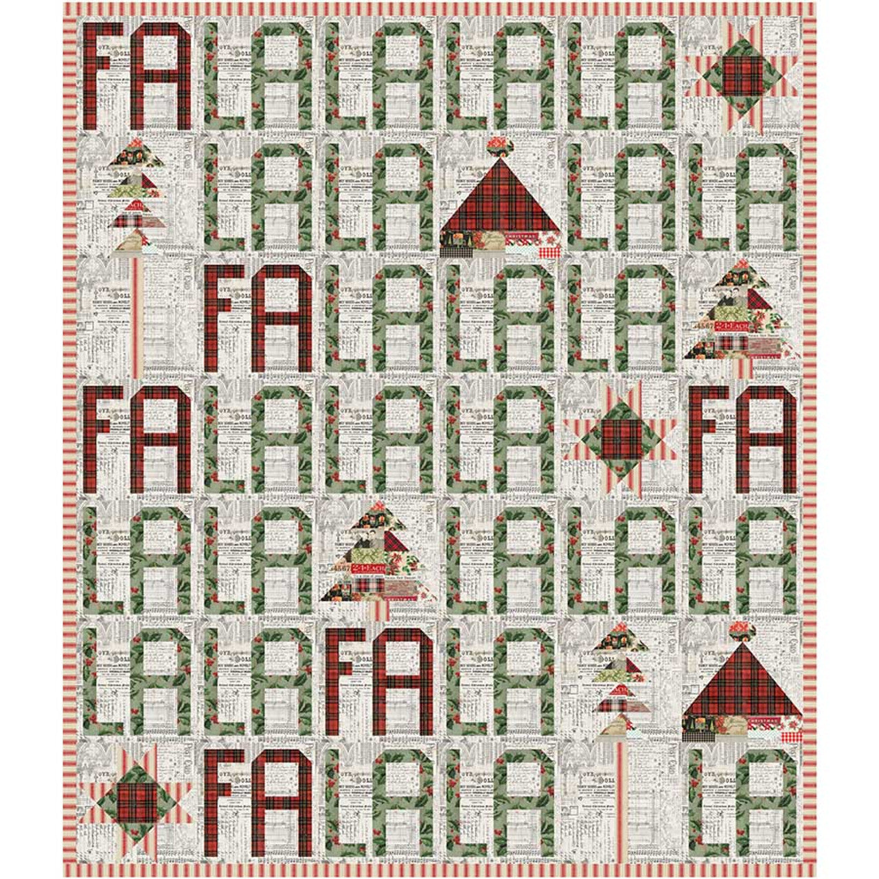 FA LA LA Christmas Quilt Kit