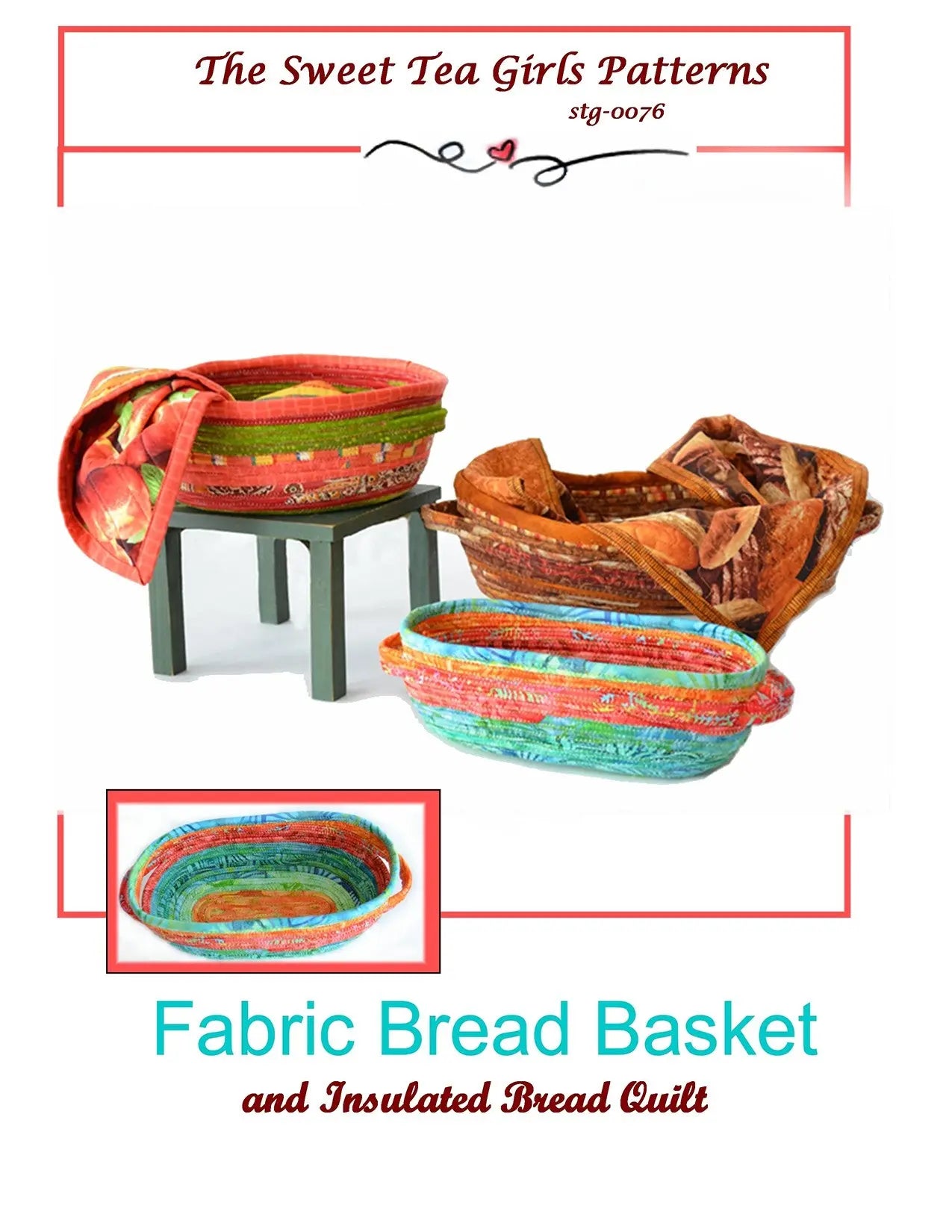 Fabric Bread Basket With Bread Quilt - Linda's Electric Quilters