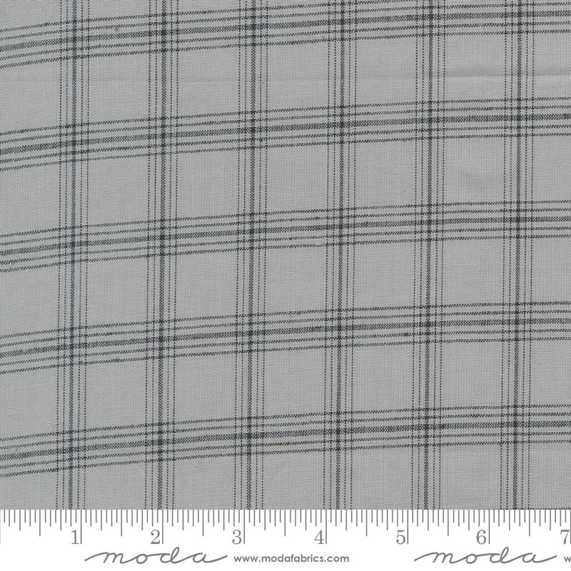 Panache Wovens Grey Black Plaid Cotton 44"/45" Fabric Per Yard