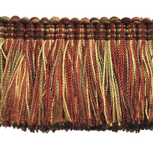 Fairville Collection 2" Brush Fringe (25 YD ROLL) in Brick/Bronze - BF-4020-88-83