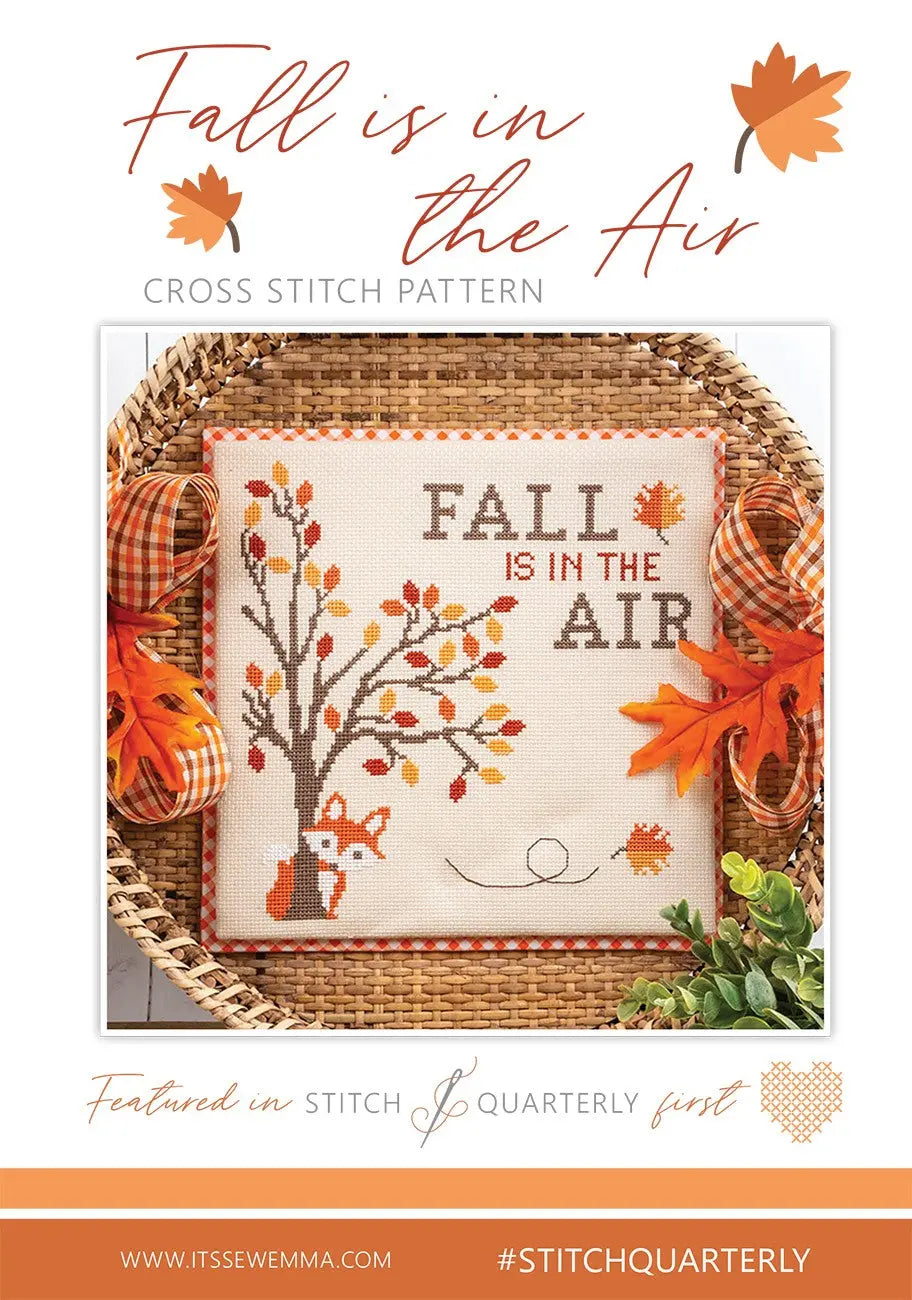 Fall Is In The Air Cross Stitch Pattern - Linda's Electric Quilters