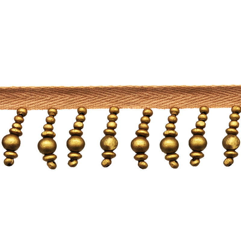Fantasia Collection - 1 1/2" width BEADED FRINGE (15 Yard Roll) - BB-9910-10 Gold