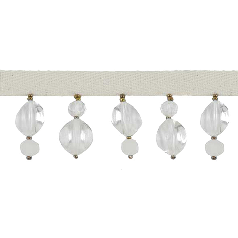Fantasia Collection - 2" width BEADED FRINGE (15 Yard Roll) - BB-9912-01 Clear