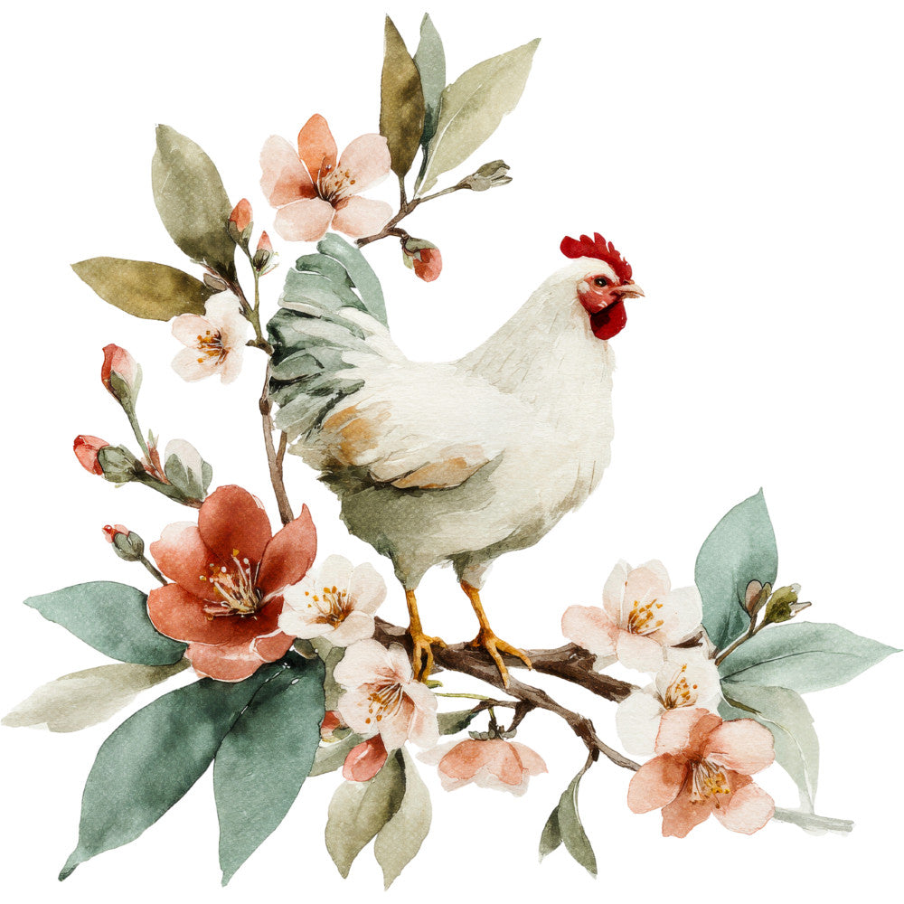 Farmhouse Chicken Decor Fabric Panel 38 QuiltingFabricPanels