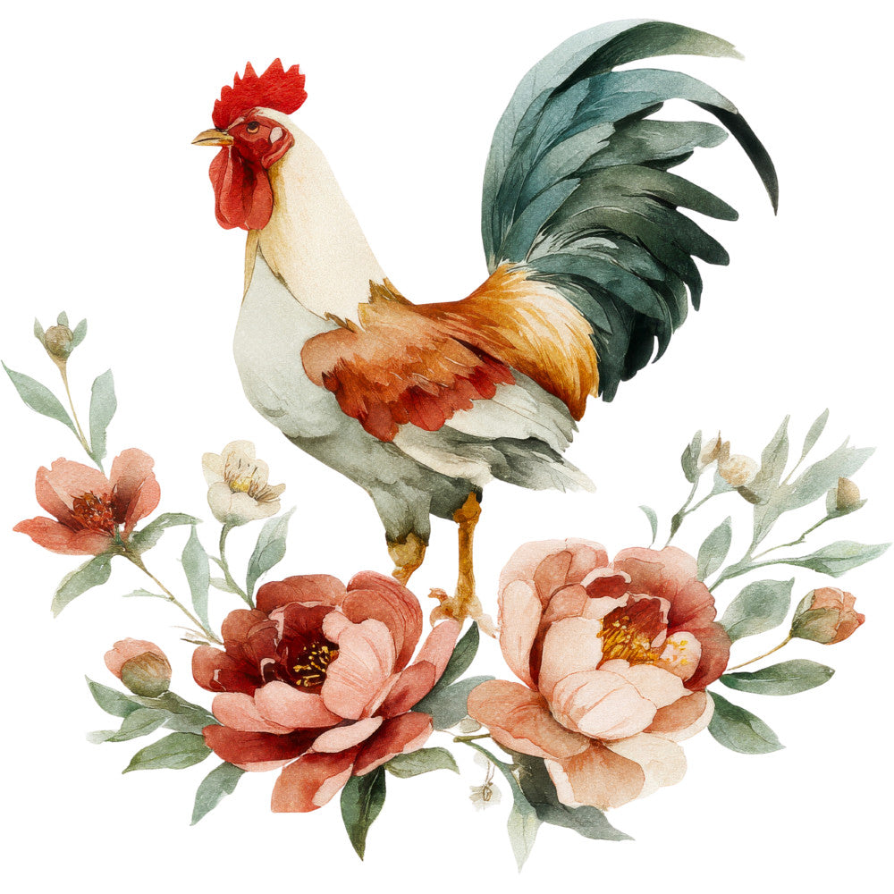 Farmhouse Chicken Decor Fabric Panel 39 QuiltingFabricPanels