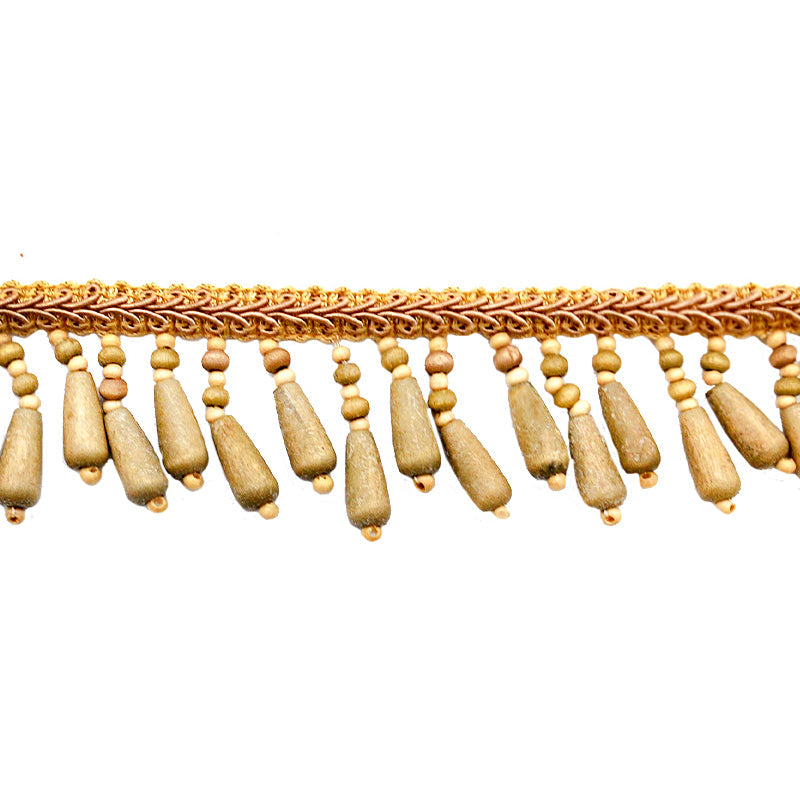 Fascination Collection - 2" width WOODEN FRINGE (10 Yard Roll) - BB-937-16 Sable