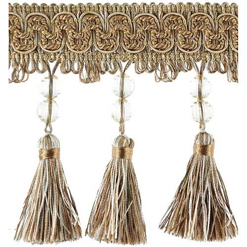 Fascination Collection - 4 1/2" width BEADED TASSEL FRINGE-BF-1458-16/36