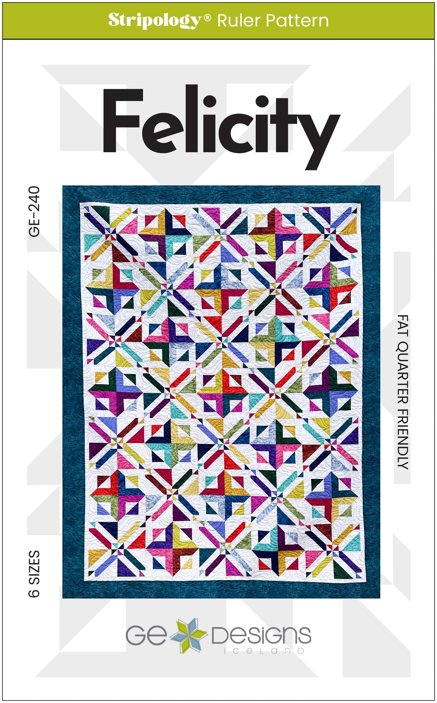 Felicity -  1/2 yard or Fat Quarter Pattern 240