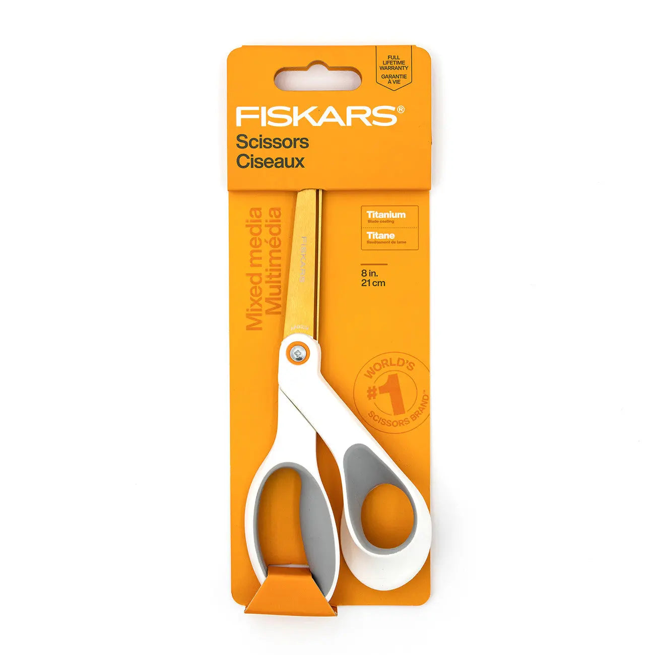 Fiskars Premier SoftGrip Titanium 8in Scissors - Linda's Electric Quilters