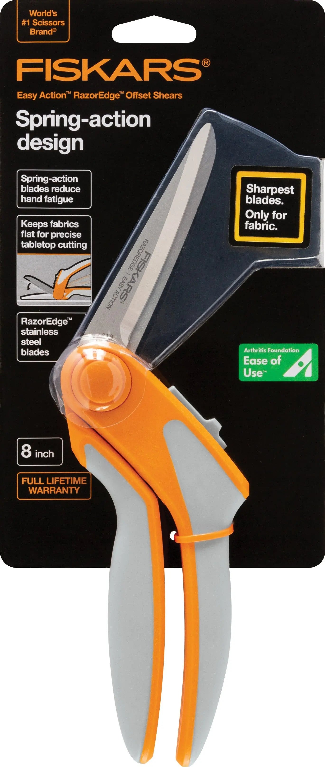 Fiskars RazorEdge Easy Action Fabric Shears - Linda's Electric