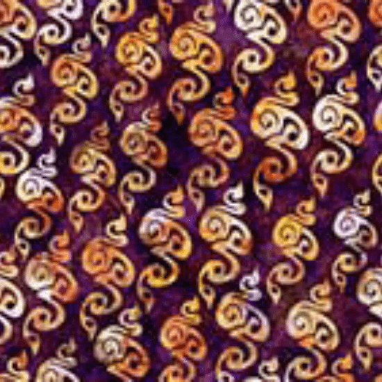 Flamenco - Squiggle - Violet 44" / 45" Fabric Per Yard