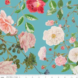 Riley Blake Floral Gardens 108 inch sky wideback 3 yard package