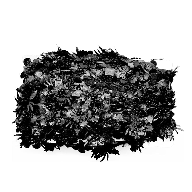 Floral Vinyl Trim - 2" Width (10 Yard Roll) - BFV-50-02 Black