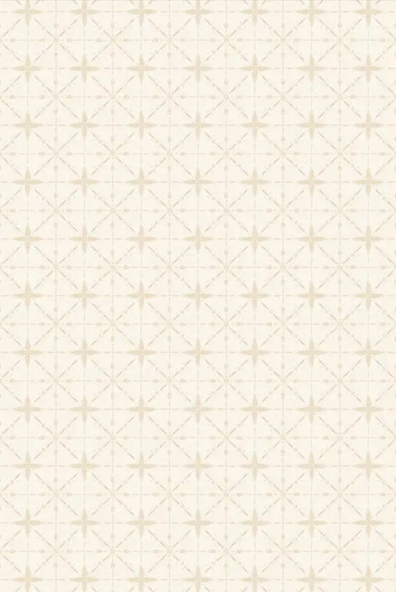 Floralscape - Star Grid Cream Cotton 44"/45" Fabric Per Yard Wilmington Fabrics