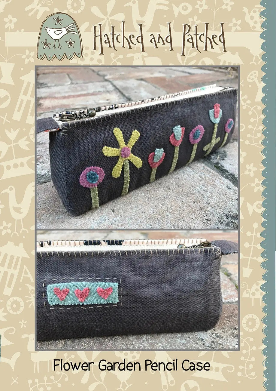 Flower Garden Pencil Case - Linda's Electric Quilters