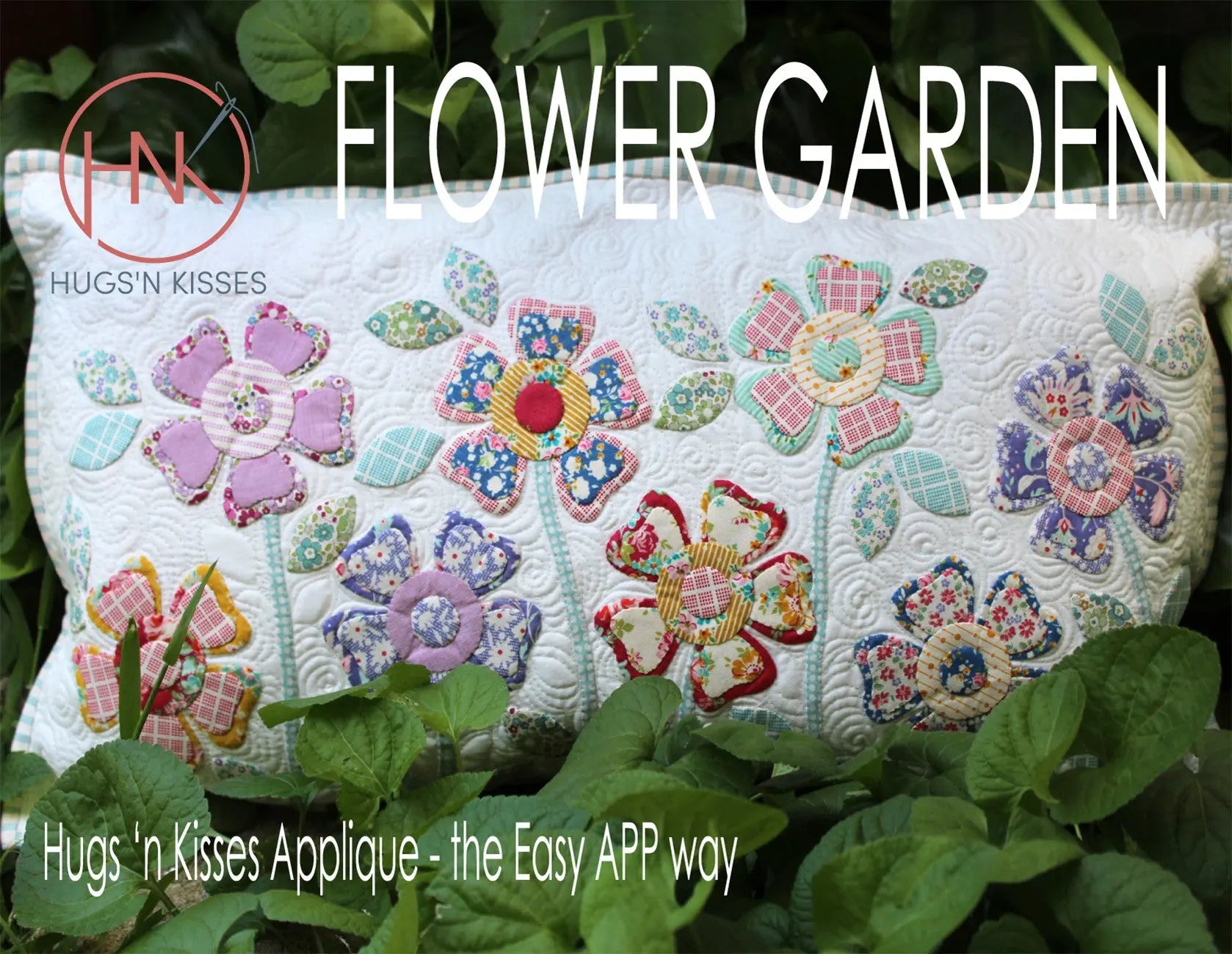 Flower Garden Postcard Pattern With Easyapp1 Pack