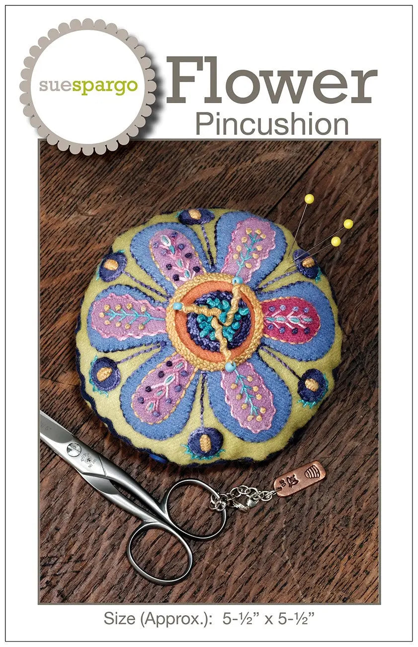 Flower Pincushion Pattern - Linda's Electric Quilters