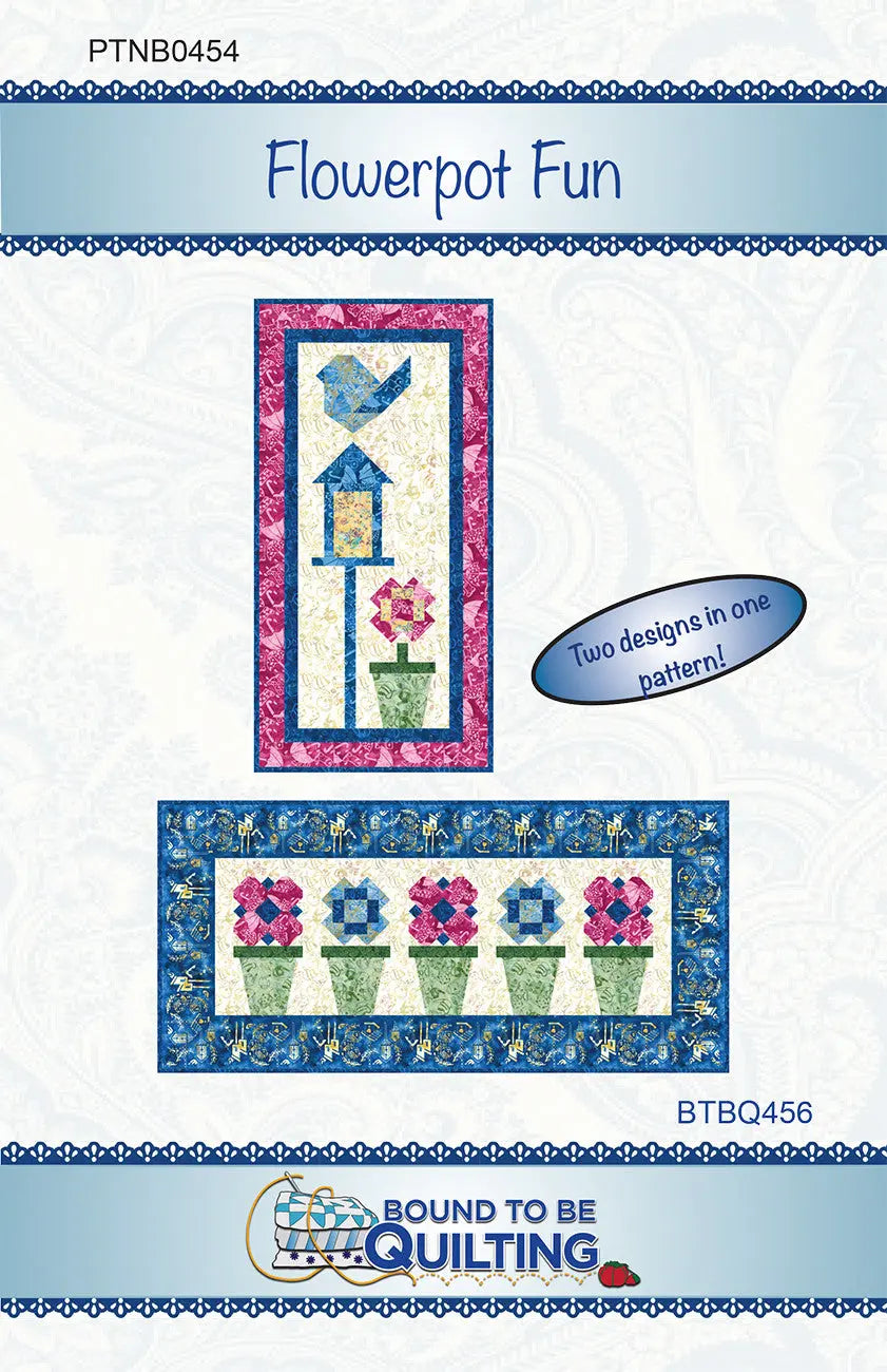 Flowerpot Fun - Linda's Electric Quilters