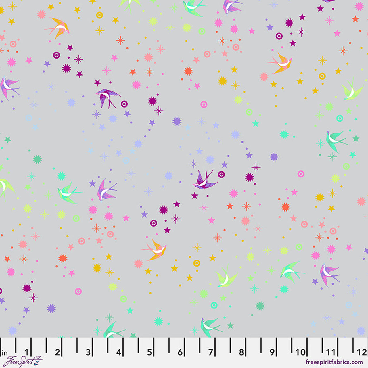 Fog Fairy Dust True Colors 43/44" Cotton Fabric Per Yard