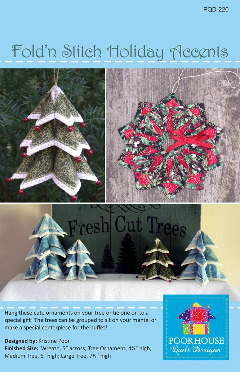 Fold n Stitch Holiday Accents - Linda's Electric Quilters
