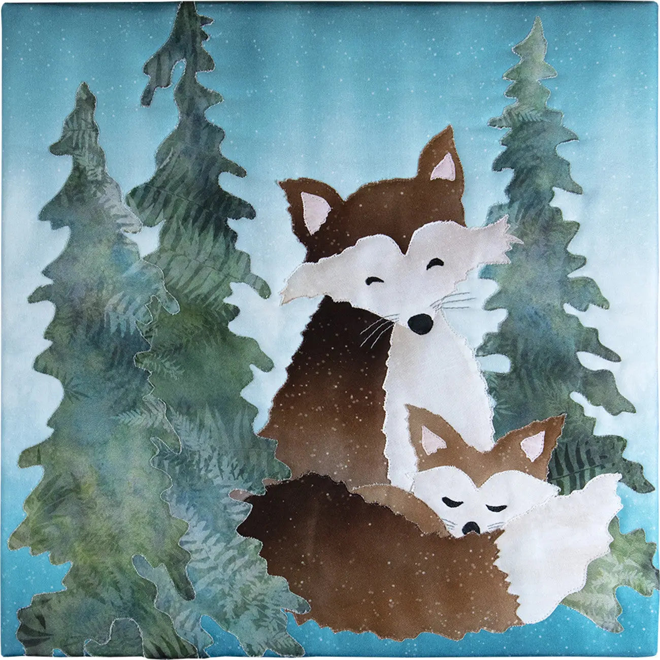 Fox Fabric Art Print - Linda's Electric Quilters