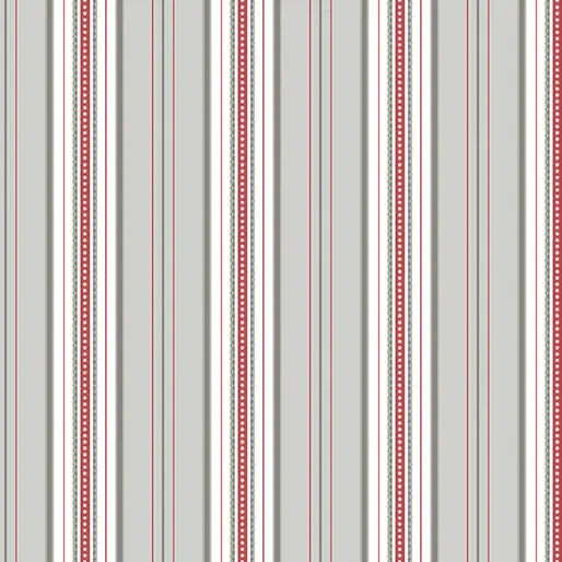 French Romance - Simone Stripe - Pink/Gray 44" / 45" Fabric Per Yard The Fabric Company