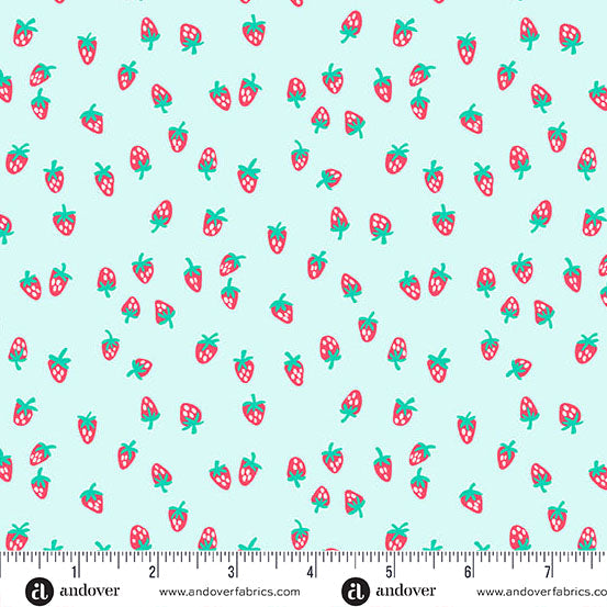 Frost Berry Sweet Color Pop Playground Cotton 44"/45" Fabric Per Yard