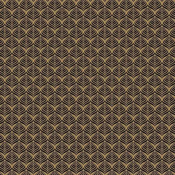Full House - Wavy Spades - Tan 44" / 45" Fabric Per Yard The Fabric Company