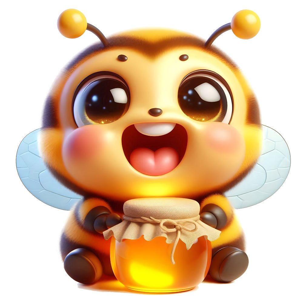 Funny Cartoon Bees Fabric Panel 20