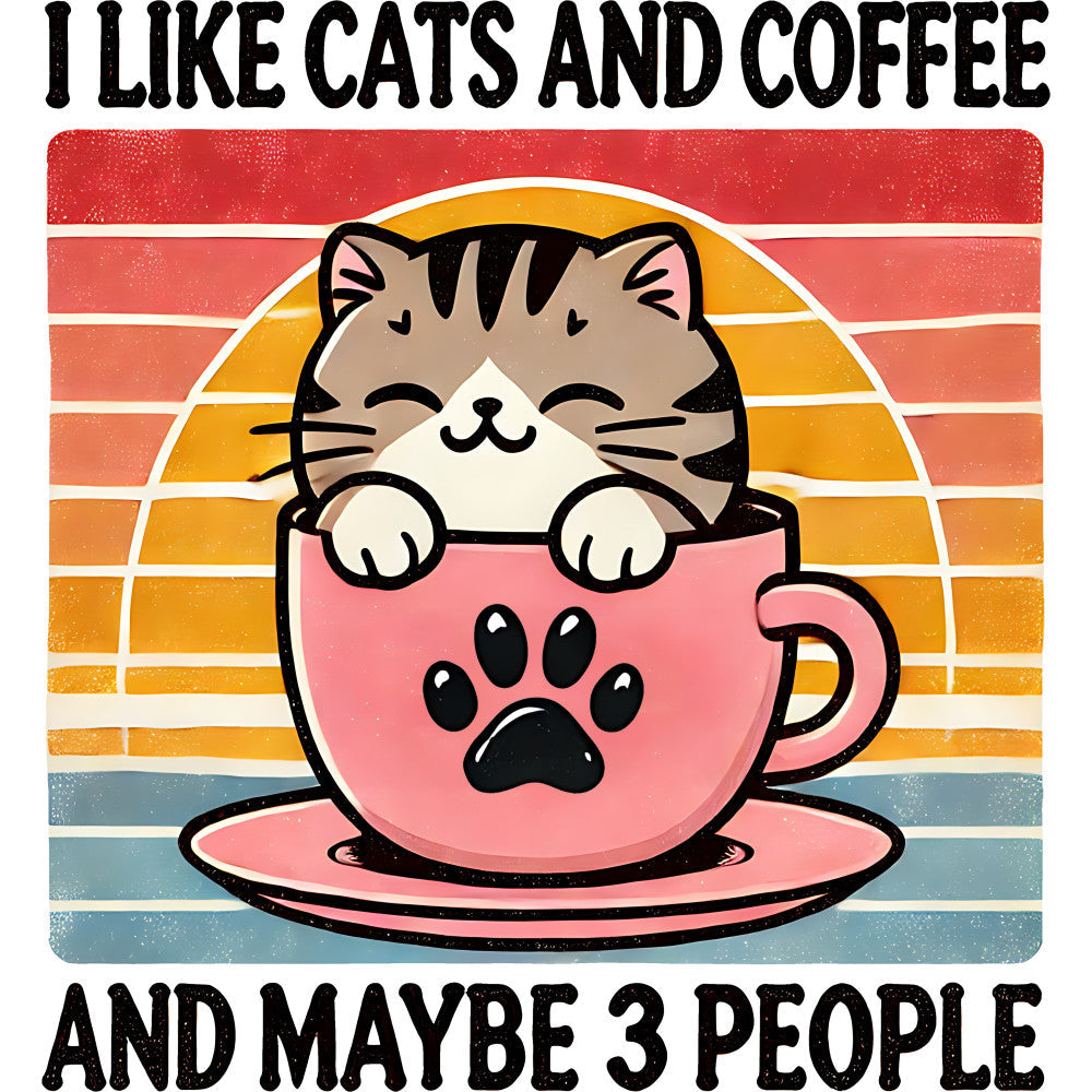 Funny Cat Lover Fabric Panel 13 QuiltingFabricPanels