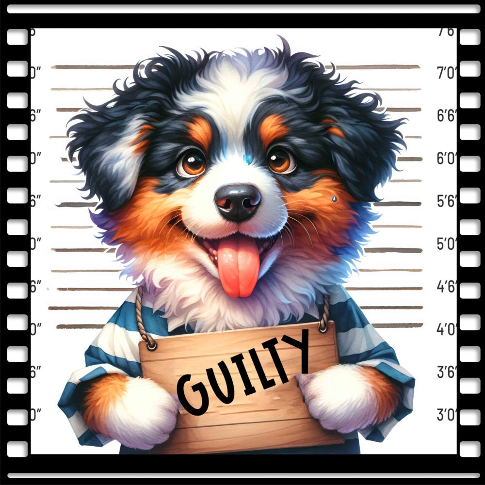 Funny Dog Mugshots Kopie 2 Fabric Panel
