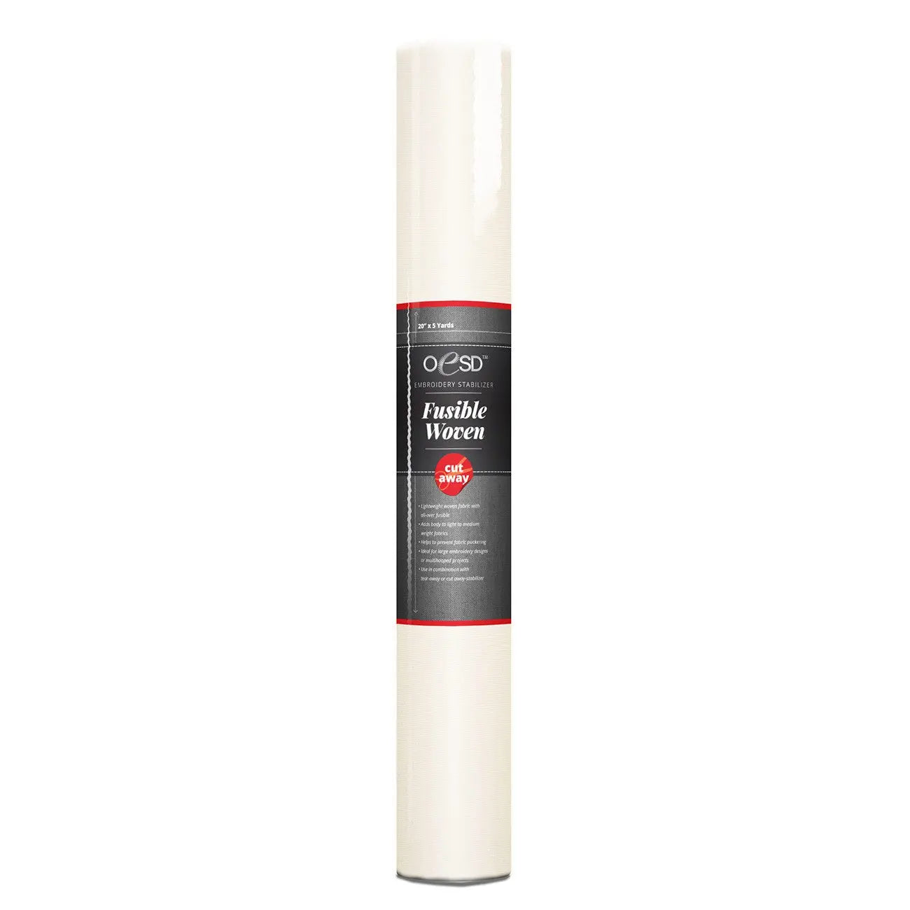 Fusible Woven White 20in x 5 yds - Linda's Electric Quilters