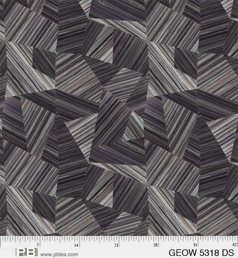 Black Geode Cotton Wideback Fabric per yard P&B Textiles