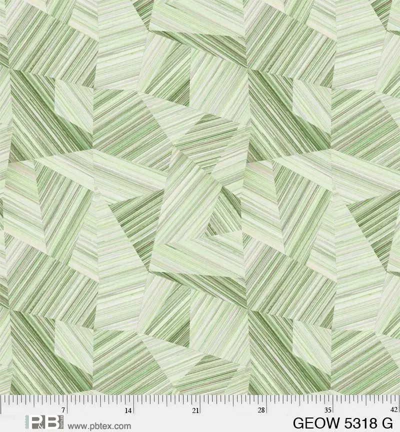 Green Geode Cotton Wideback Fabric per yard P&B Textiles