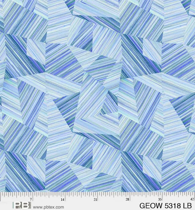 Blue Sky Geode Cotton Wideback Fabric per yard P&B Textiles