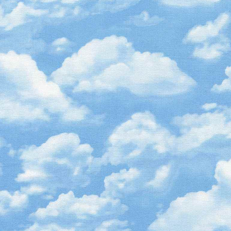 Blue Sky Route 66 Cotton 44"/45" Fabric Per Yard