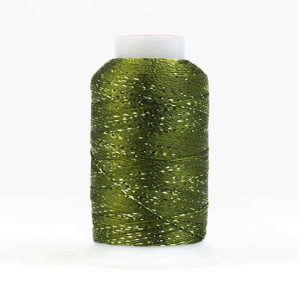 GM2235 - GlaMore™ 12wt Rayon and Metallic Avocado Thread WonderFil USA