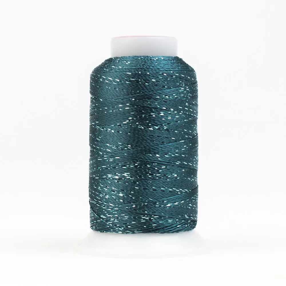 GM3116 - GlaMore™ 12wt Rayon and Metallic Majolica Blue Thread WonderFil USA